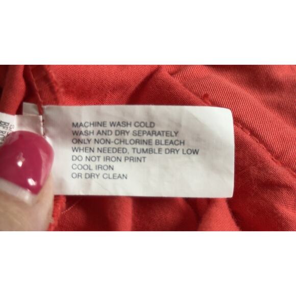 Khakis by Gap Womens Size 14 Shorts Orange Coral 9” Inseam Chino Flat Front - Picture 6 of 9